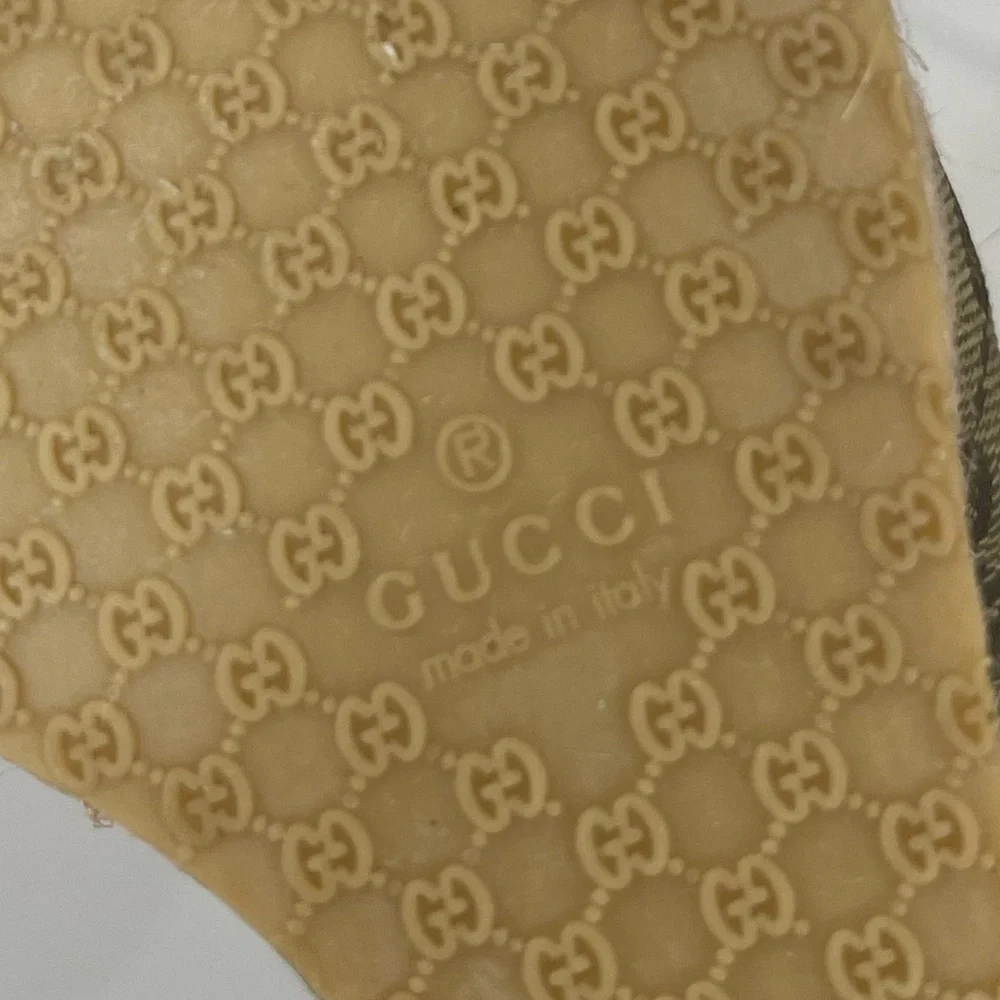 NEW IN BOX GUCCI GG LOGO MONOGRAM WEDGES - Picture 14 of 15